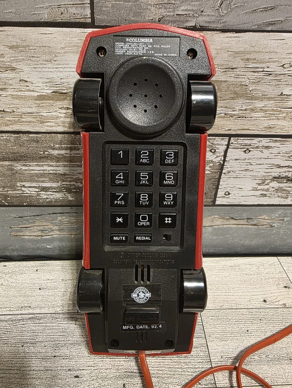 Vintage Budweiser Red #11 Telephone Race Cara